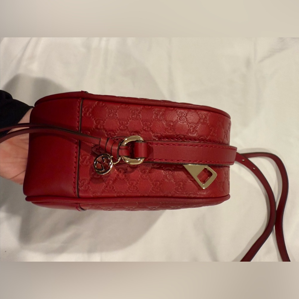 Authentic GUCCI Microshima GG Red Crossbody Bag *NWT* - Picture 6 of 10